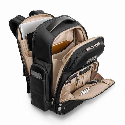 briggs riley work medium leather backpack Medium Backpack | Soft Sided | @work Collection | Black | Briggs and Riley