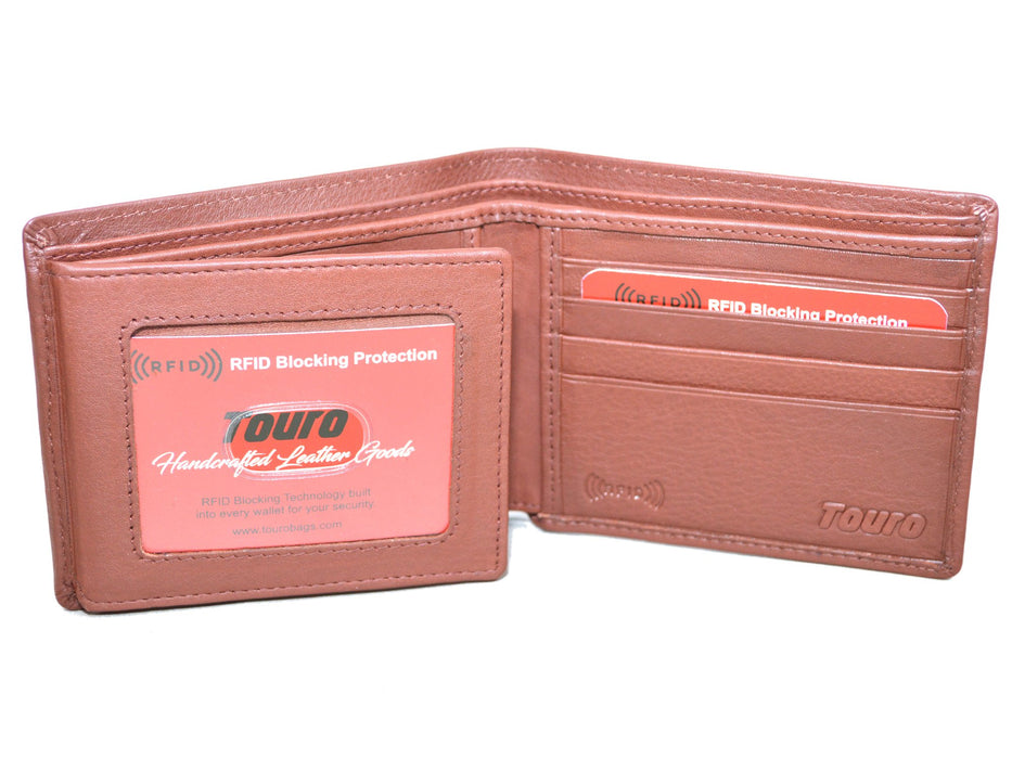 Touro Signature Leather Wallets Pebble Grain Extra Page Wallet