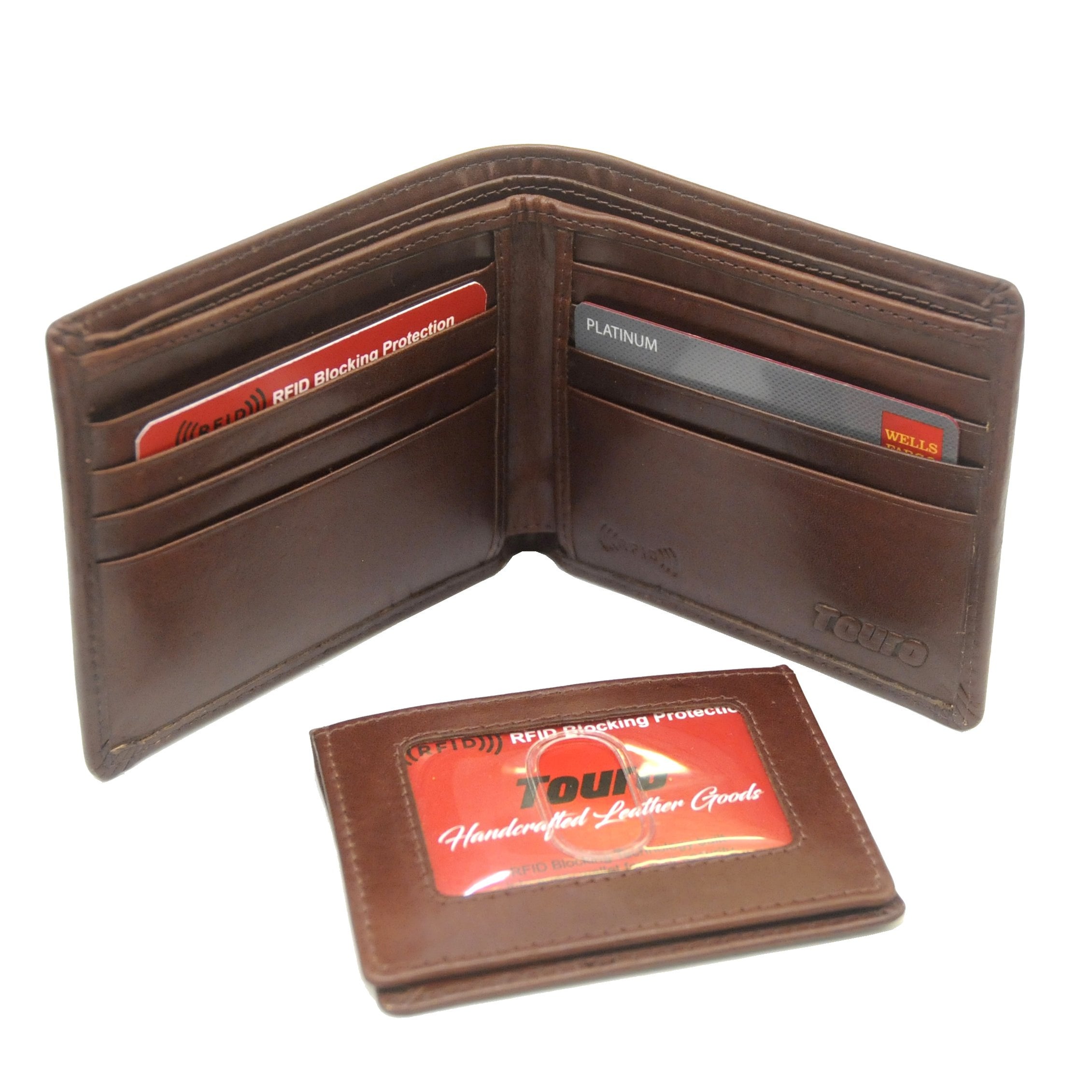 Touro Signature Leather Wallets Veg Tanned ID Flip Wallet — Bergman ...