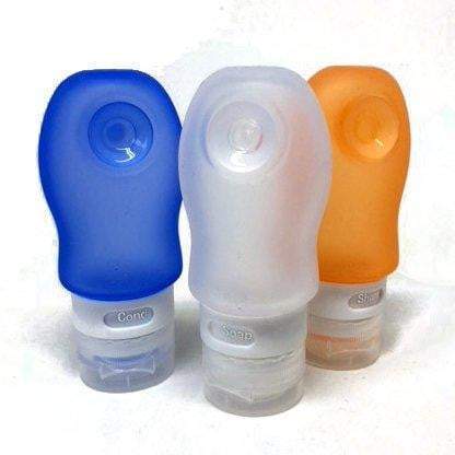 Voltage Valet - Travel Tubes - Leak Proof Silicone Travel Bottles - 3 Pack | 3 Sizes 3 oz
