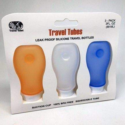 Voltage Valet - Travel Tubes - Leak Proof Silicone Travel Bottles - 3 Pack | 3 Sizes 3 oz
